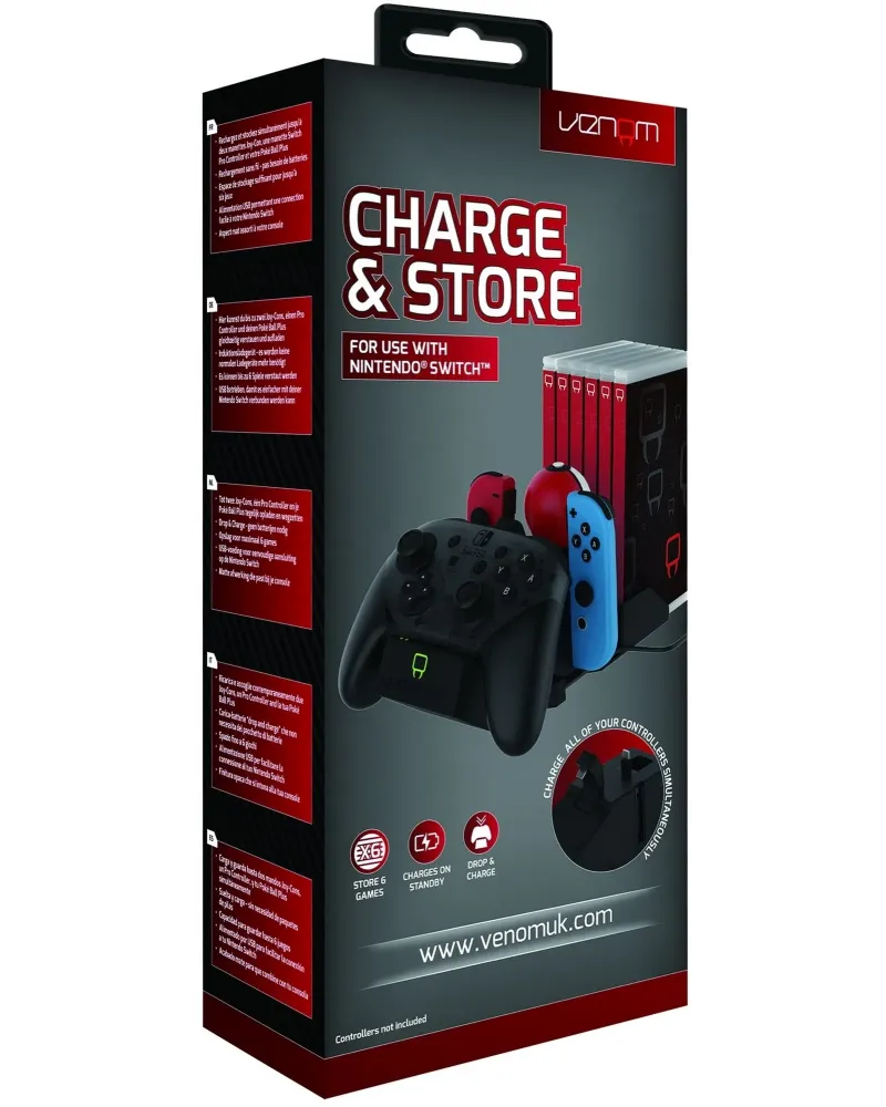 SWITCH VENOM MULTI CONTROL. CHARGE&STORE   SWT004900 NINTENDO SWITC...