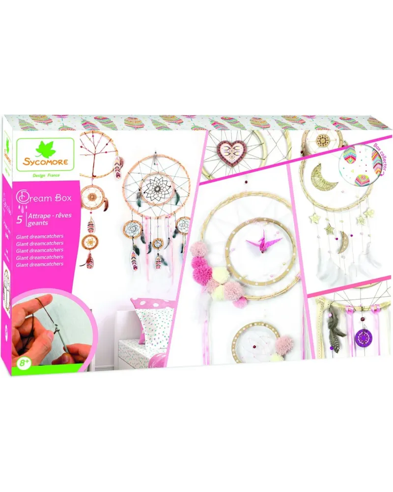 ATTRAPES REVES GEANTS  Tout le matériel pour réaliser 5 attrape-rêv...