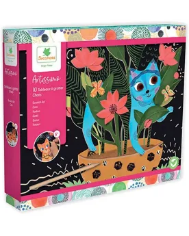 ARTISSIMO 10 TABLEAUX A GRATTER CHATS  10 tableaux à gratter. SYCCR...