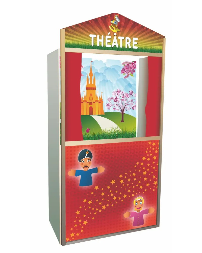THEATRE DE MARIONNETTES BROZE 100 CM  100 H cm. TZSTL94092  Âge Min...