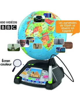 GLOBE VIDEO INTERACTIF  Interactif avec écran vidéo pour découvrir ...