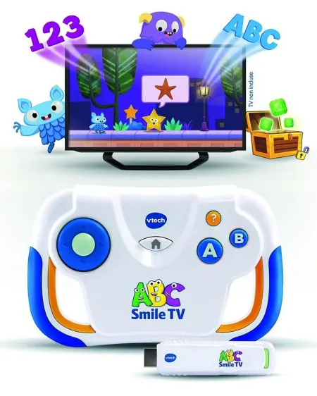 MA 1ERE CONSOLE TV EDUCATIVE Permet de découvrir 5 mondes dont 1 bo...