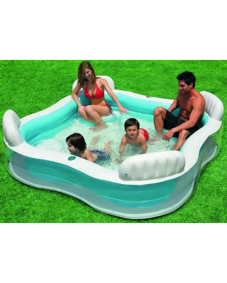 PISCINE FAMILY 229X229X66 4 SIEGES  4 sièges. 226 x 226 x 66 H cm. ...