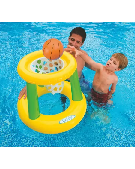 ANNEAU DE BASKET FLOTTANT + BALLE  55 x 67 H cm WET58504 INTEX Âge ...