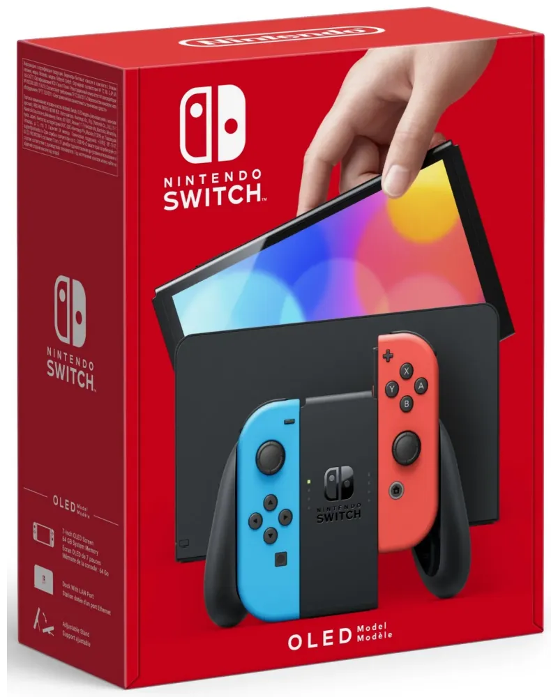 SWITCH CONSOLE OLED ROUGE&BLEUE   SWT10007455 NINTENDO SWITCH Âge M...