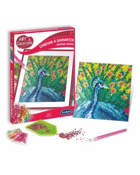 CANEVAS A DIAMANTER PAON  Réalise de jolies créations à base de min...