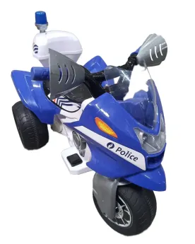 TRIMOTO POLICE BELGE 6V. + GYRO PHARE  Batterie 7.4 V (chargeur inc...