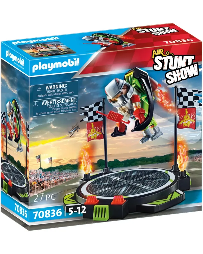 AIR STUNTSHOW PILOTE AVEC REACTEUR DORSA   PMB70836 PLAYMOBIL Âge M...