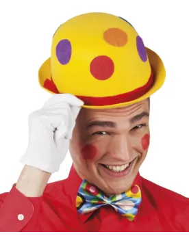 CHAPEAU ROND DE CLOWN 6ASS.  6 couleurs au choix. BLD04006  Âge Min...