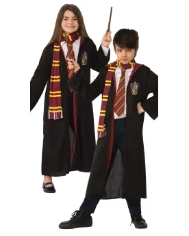 KIT HARRY POTTER  Cape, cravate, écharpe et baguette magique. RUBH-...