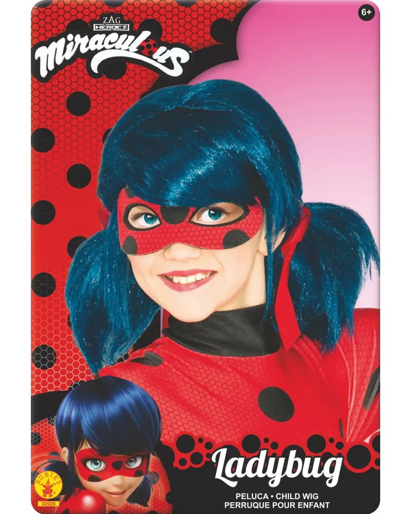 PERRUQUE LADYBUG MIRACULOUS   RUBI-32929 RUBIE'S Âge Minimum: 5A -Â...