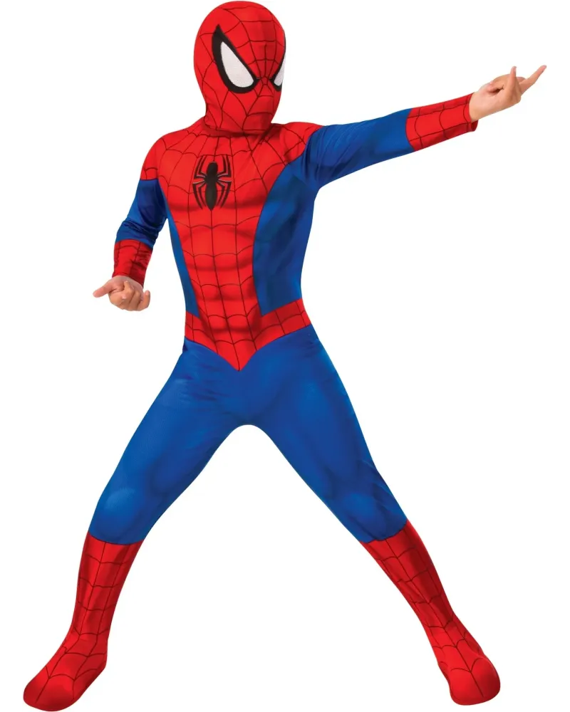 COST. CLASSIQUE SPIDERMAN 3/4 ANS  Tailles : S, M ou L. RUBI-702072...