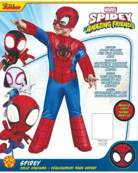 COST LUXE SPIDEY 3/4 ANS  Tailles : S ou bébé. RUBI-702740S RUBIE'S...