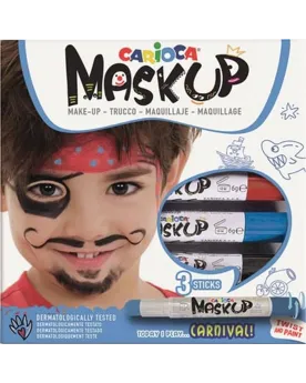 3 STICKS TWIST GRIMAGE CARNAVAL  3 sticks de grimage. S'enlève faci...