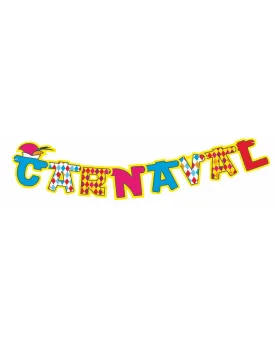 GUIRLANDE GRANDES LETTRES CARNAVAL 160CM  Longueur 160 cm. BLD44251...