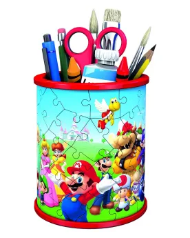 PUZZ. 3D POT A CRAYONS MARIO  Pièces pliables. RAV112555 RAVENSBURG...