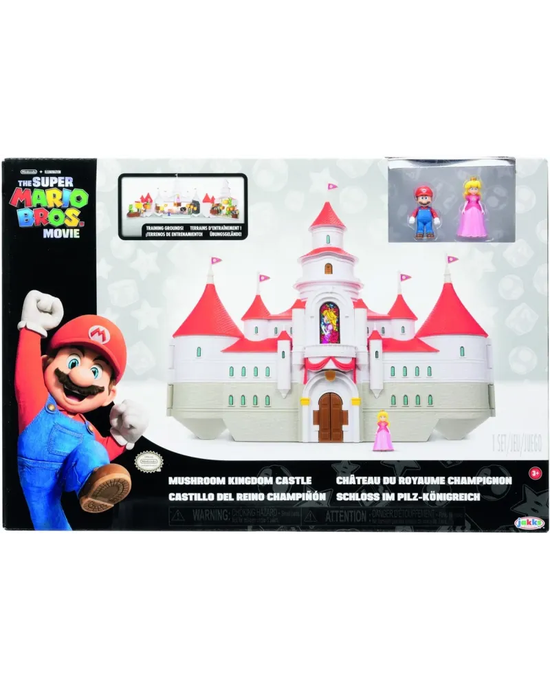 SUPER MARIO MOVIE PLAYSET CHATEAU + 2 FI  2 figurines incluses. JAK...
