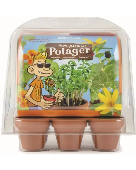 SERRE 6 POTS DE CULTURE BIO