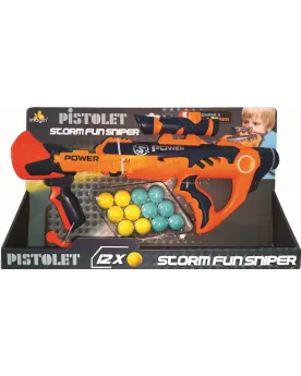 FUSIL 43CM STORM FUN SNIPER 12 BAL.MOUSS