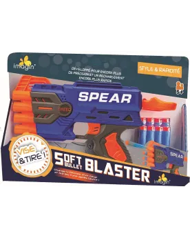 PISTOLET SPEED BLASTER 8 FLECHES MOUSSE
