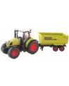 1/32 TRACTEUR CLAAS METAL + REMORQUE BAS