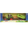 1/32 TRACTEUR CLAAS METAL + REMORQUE BAS