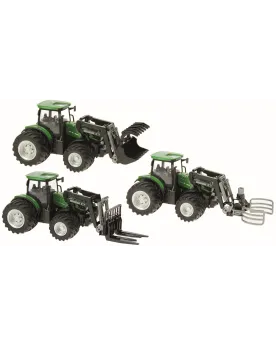 1/24 TRACTEUR 1/24 METAL/PLAST+FOURCHE