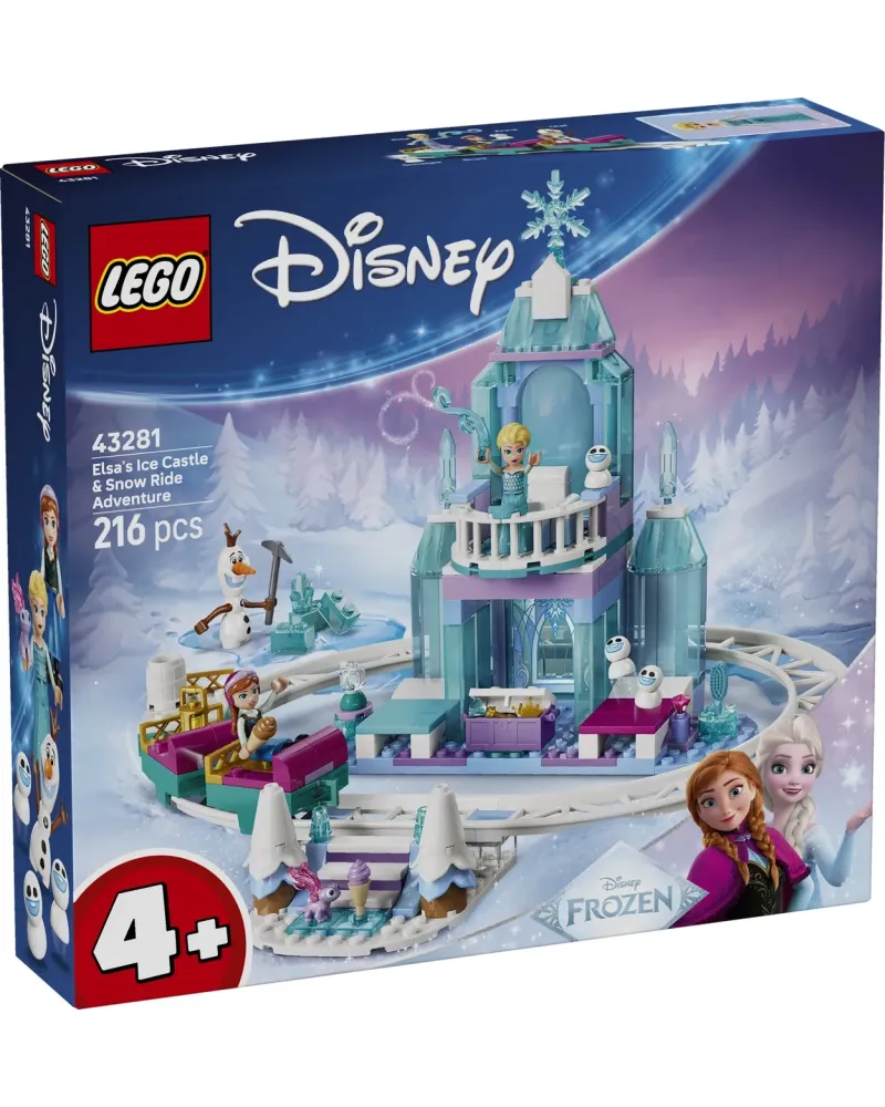 LA CHATEAU DE GLACE ET LA PISTE ENNEIGEE