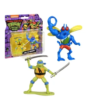 TORTUES NINJA MINI FIGURINES 5CM PACK2