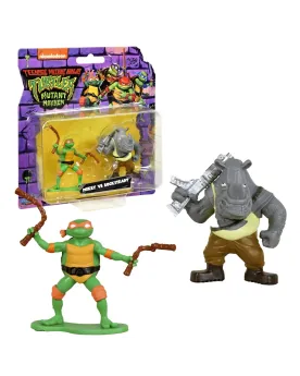 TORTUES NINJA MINI FIGURINES 5CM PACK2