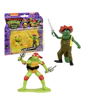 TORTUES NINJA MINI FIGURINES 5CM PACK2