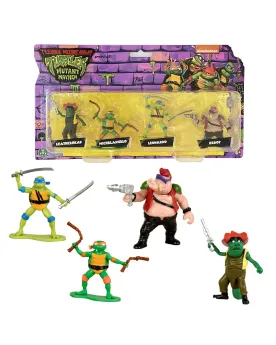 TORTUES NINJA MINI FIGURINES 5CM PACK4