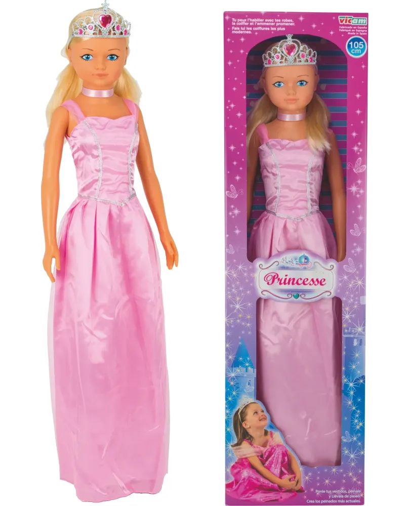 POUPEE 105CM PRINCESSE  105 cm. VCA975  Âge Minimum: 3A -Âge Maximu...