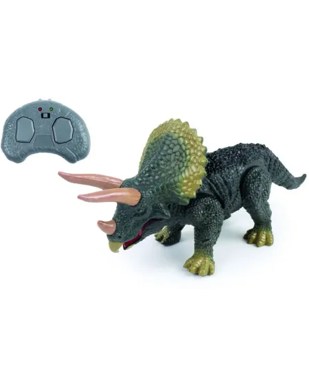 R.C. IR TRICERATOPS 25CM L/S  25 cm. Active ton dino via le boitier...