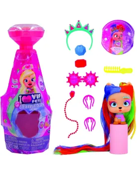 VIP PETS GLAM GEMS  Capsule magique qui dévoile ta figurine avec se...