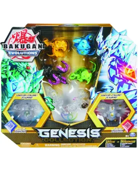 BAKUGAN GENESIS COLLECTION  8 Bakugan exclusifs dont 2 avec Leds, 6...
