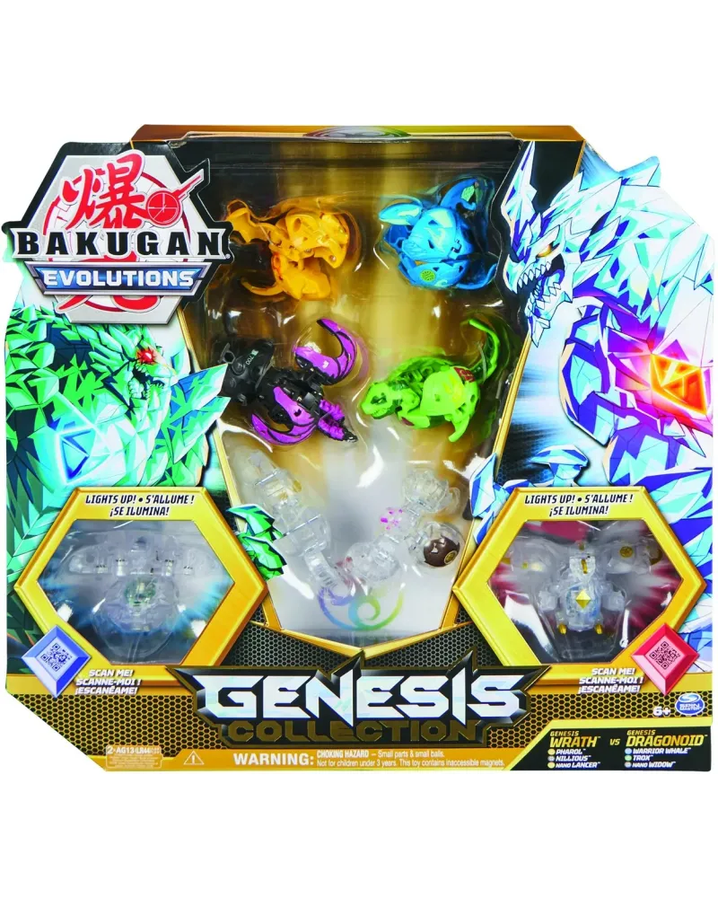 BAKUGAN GENESIS COLLECTION  8 Bakugan exclusifs dont 2 avec Leds, 6...