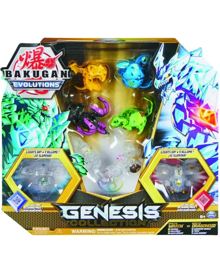 BAKUGAN GENESIS COLLECTION  8 Bakugan exclusifs dont 2 avec Leds, 6...