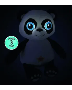 PANDA PELUCHE YEUX S'ALLUMENT  Peluche de 38 cm. Si tu lui fais un ...