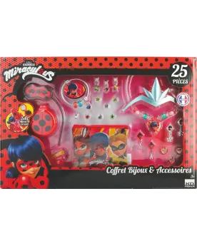 MIRACULOUS COFFRET BIJOUX 25PCES  25 pièces pour ressembler encore ...