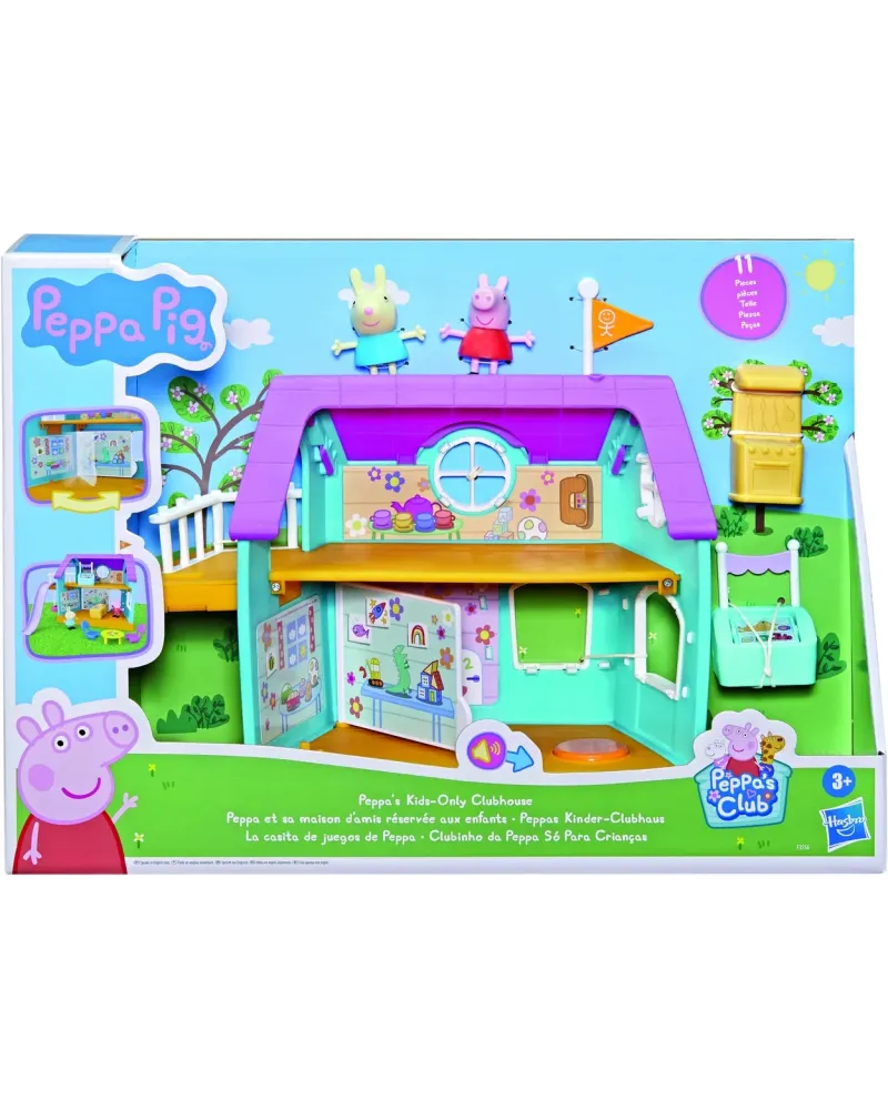 PEPPA PIG LA MAISON DES AMIS PEPPA  Avec un mur mobile offrant un c...