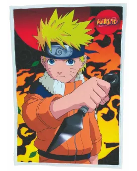 PLAID NARUTO 100X150CM  100 x 150 cm. LYONA896  Âge Minimum: 3A -Âg...