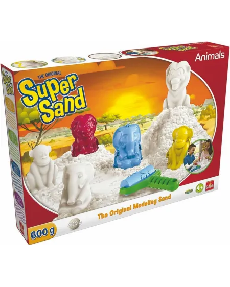 SUPER SAND ORIGINAL ANIMAUX  600 g de sable magique, 3 moules, 1 ba...