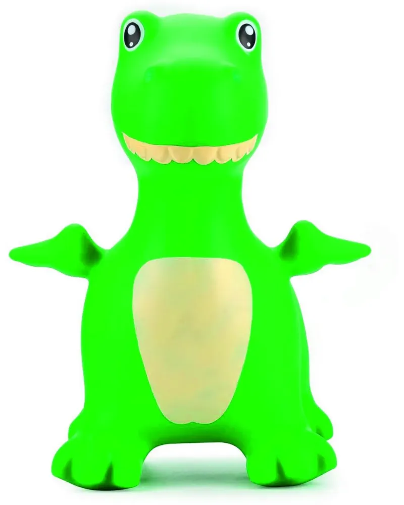 DINO VERT GONFABLE + POMPE  Pompe incluse. Existe en poney ou en li...