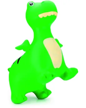 DINO VERT GONFABLE + POMPE  Pompe incluse. Existe en poney ou en li...