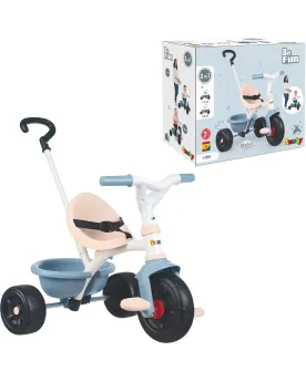 TRICYCLE BE FUN BLEU  Cadre acier et verouillage de direction. 1 ce...
