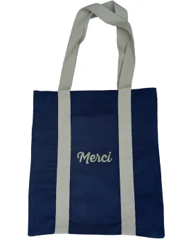 TOTE BAG BLEU MERCI   DLPD060-P021545  Âge Minimum: 3A -Âge Maximum...