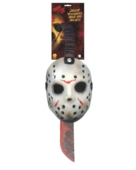 KIT MASQUE + MACHETTE VENDREDI 13  -50.00% appliqué lors de la fina...