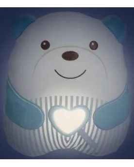 OURSON SQUISH DOUDOU MUSICAL BLEU