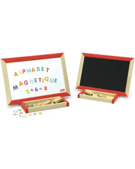 TABLEAU DOUBLE FACE DE TABLE 44X30 CRAIE